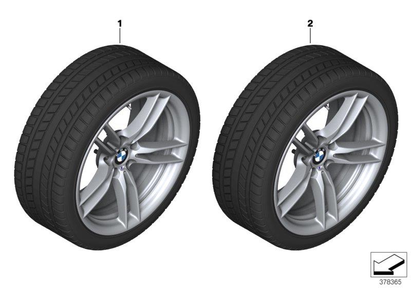 Diagram Winter wheel w.tire M V-sp.641M - 19" for your BMW M3  