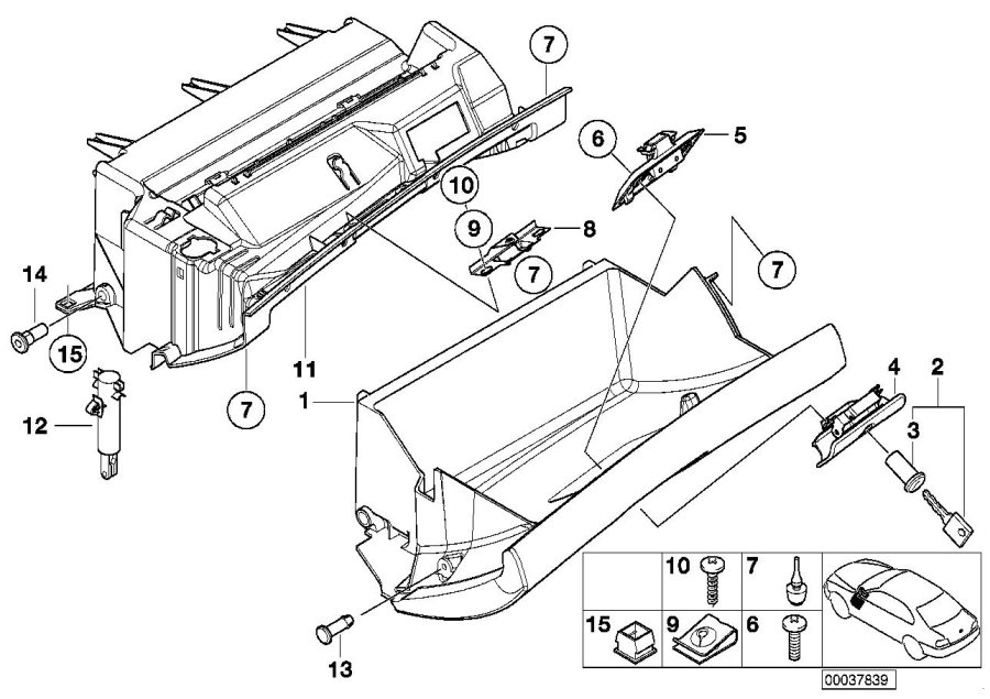 Diagram Glove box for your BMW