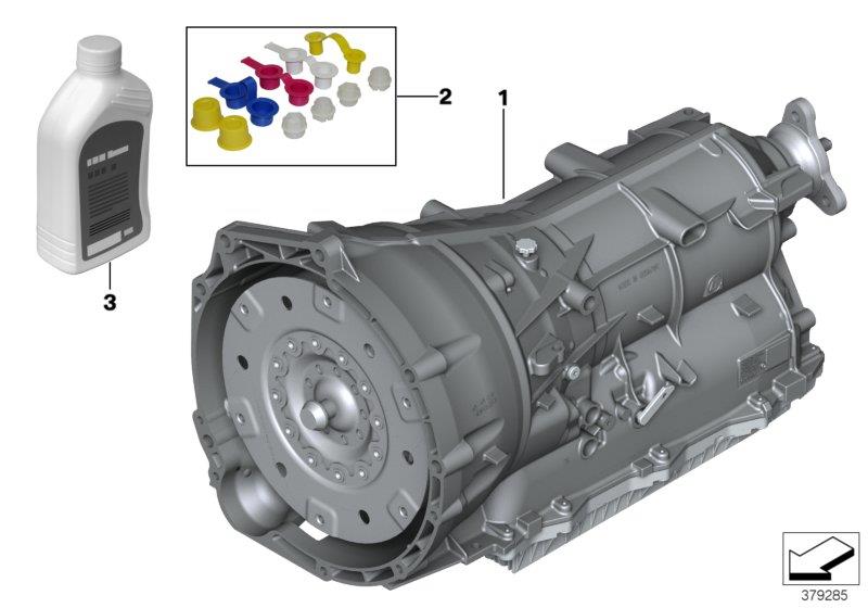 Le diagramme Boîte de vitesses automatique GA8HP50Z pour votre BMW