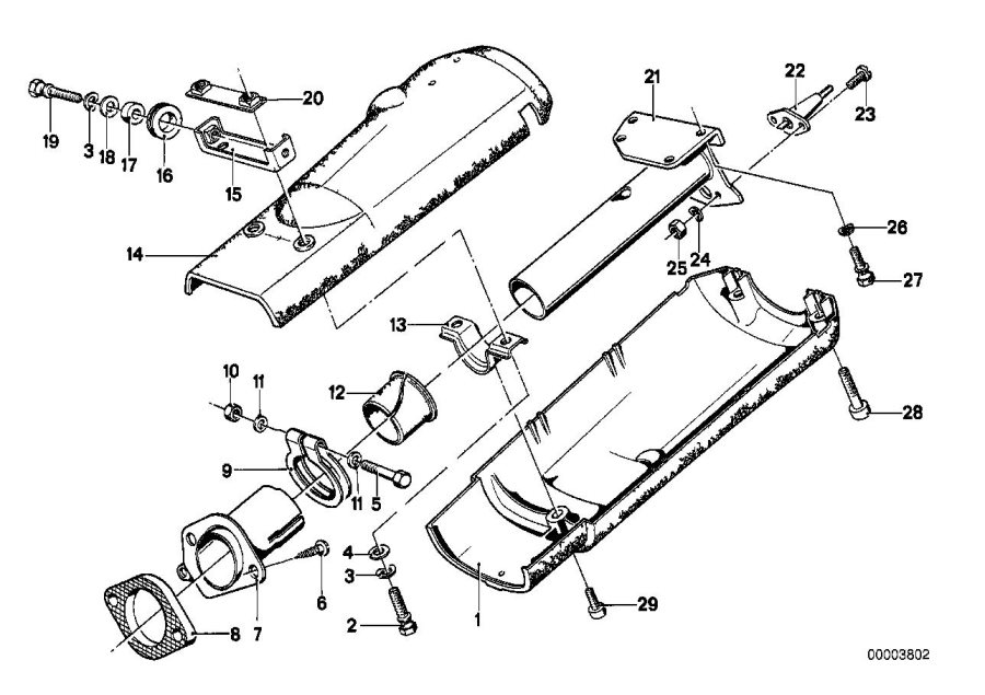 Diagram Steering COLUMN-TUBE/TRIM panel for your BMW