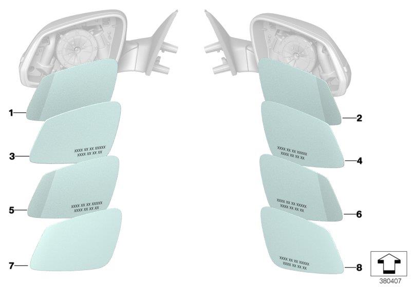 Diagram Mirror lens (S430A) for your 2000 BMW 328Ci Coupe  