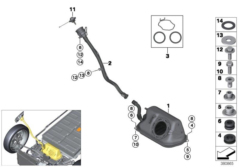 Diagram Fuel tank for your 2008 BMW M3   