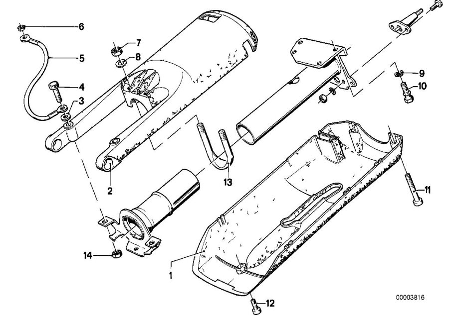 Diagram STEERING COLUMN-TRIM PANEL/ATTACH.P. for your 1991 BMW M3   