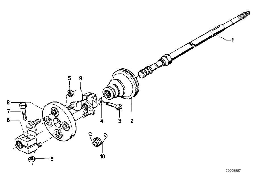 Diagram STEER.COL.-STEER. SPIN. for your BMW