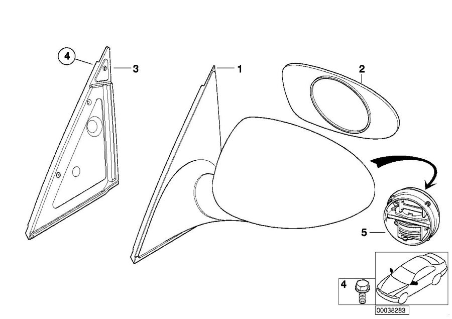 Diagram M Outside mirror for your 2023 BMW X3  30eX 