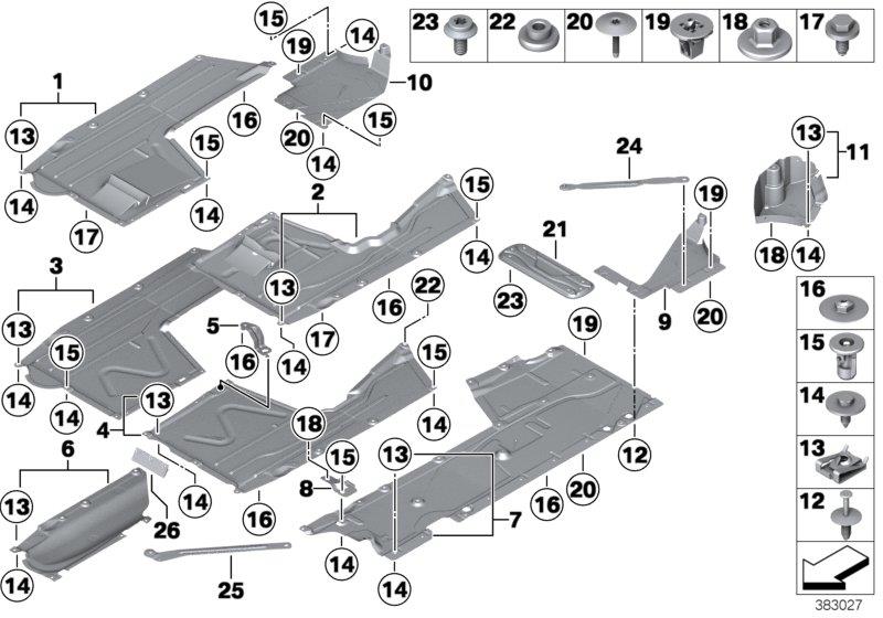 Diagram Underfloor coating for your 1997 BMW M3   