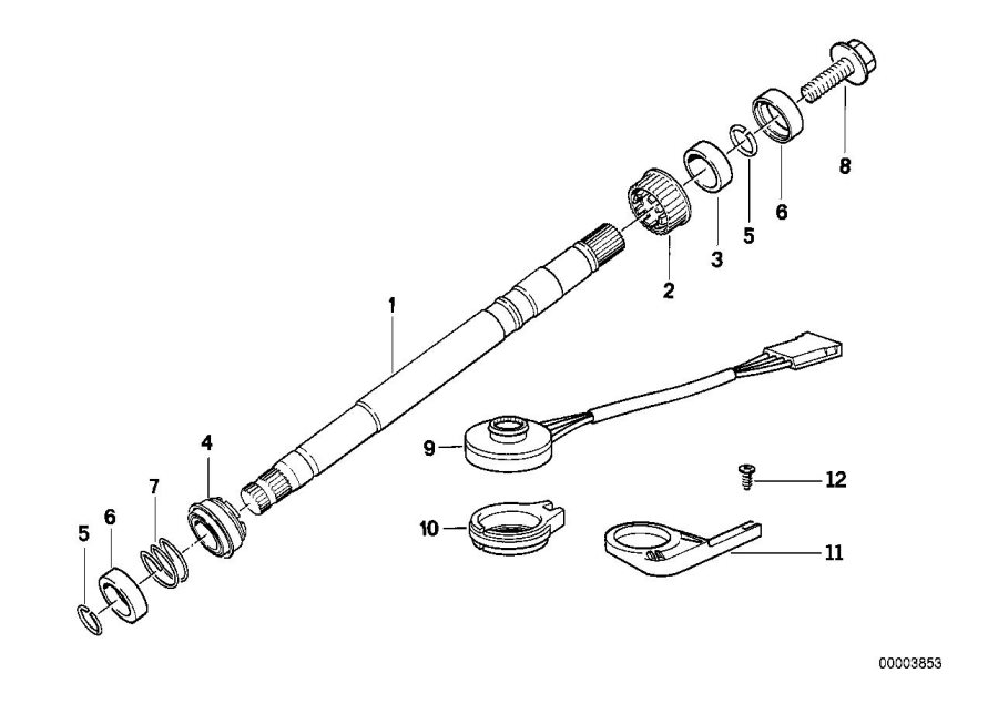 Diagram STEER.COL.-STEER. SPIN. UPPER for your BMW