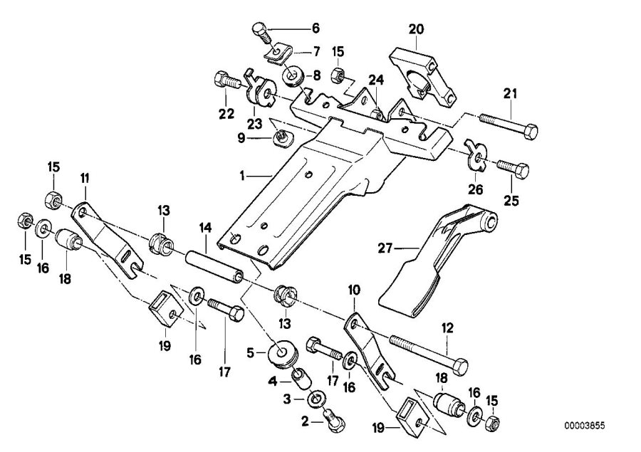 Diagram Steering COLUMN-ADJUSTABLE/SINGLE parts for your BMW