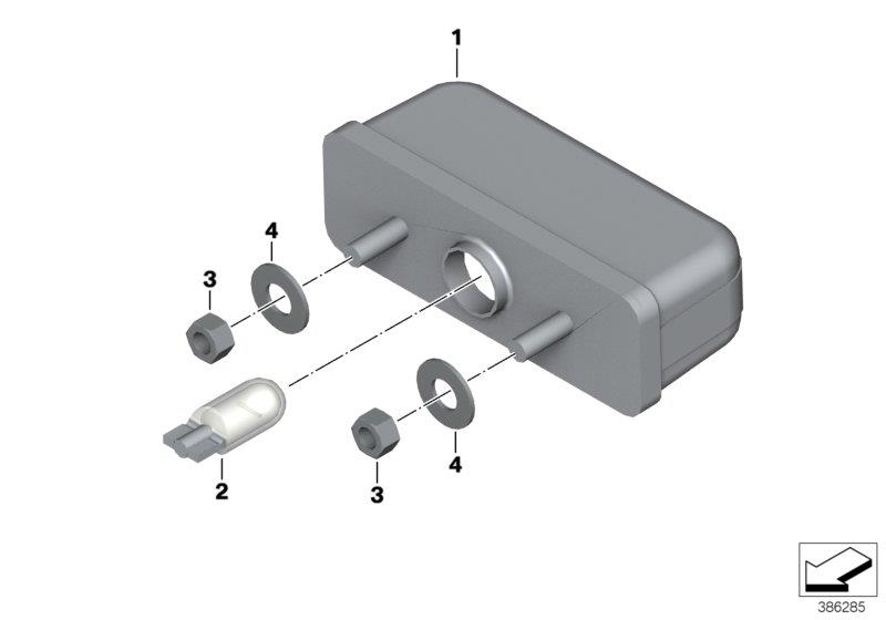 Diagram REGISTRATION PLATE LIGHT for your 2011 BMW F700GS   