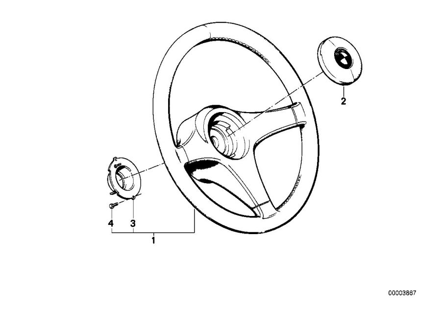 Diagram Sports steering wheel for your BMW