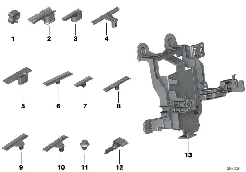 Diagram VARIOUS CABLE HOLDERS for your BMW