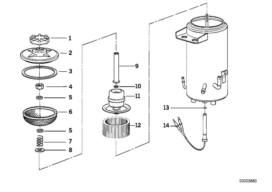 Diagram OIL CARRIER LEVELLING DEVICE/SINGL.PARTS for your BMW