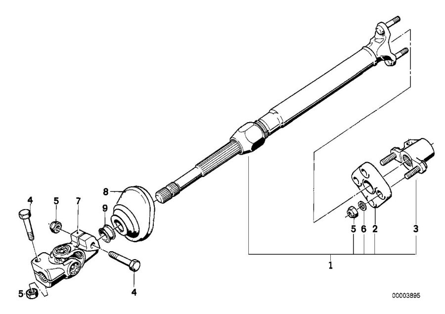 Diagram STEER.COL.-LOWER JOINT ASSY for your 2023 BMW X3  30eX 