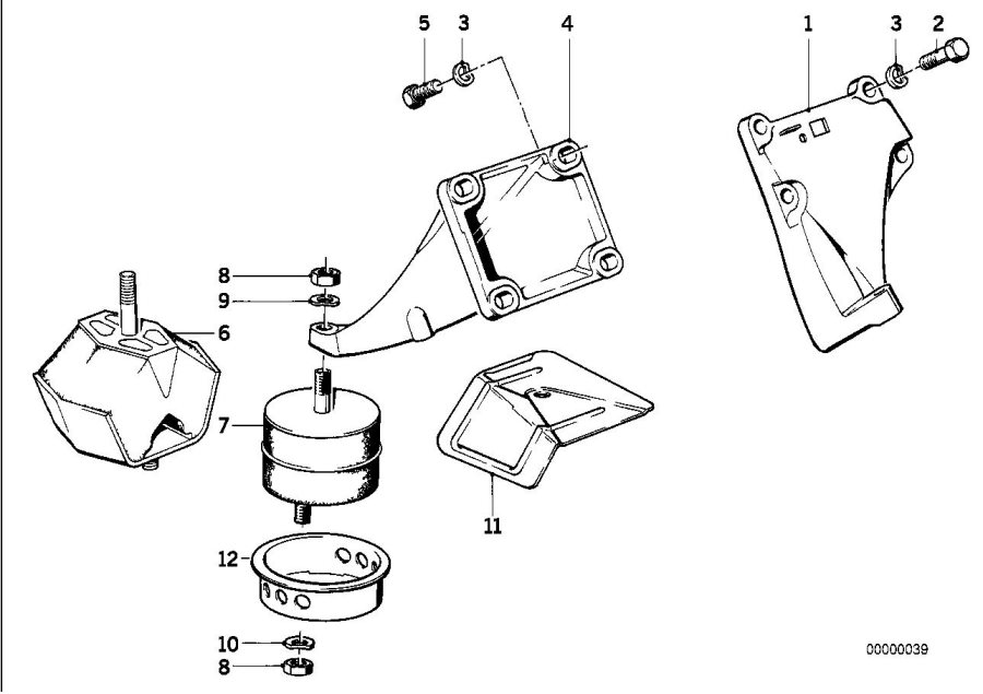 Diagram Engine Suspension / Damper for your 2018 BMW M6   