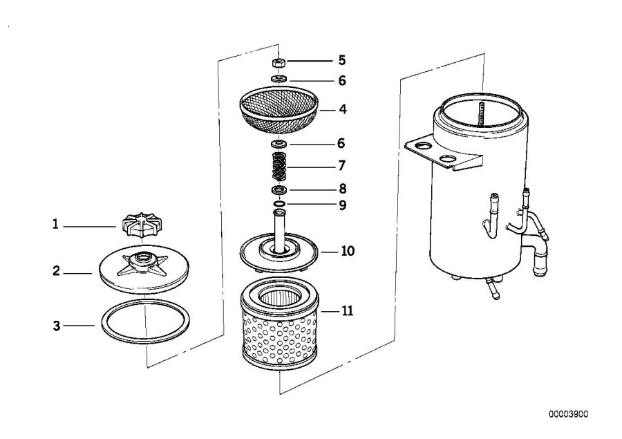 Diagram Oil carrier ASC+T/SINGLE parts for your BMW