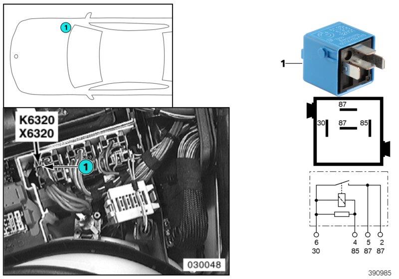 Diagram Relay DME 2 K6320 for your BMW