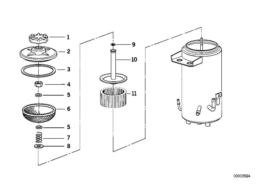 Diagram OIL CARRIER ASC+T/SINGLE PARTS for your BMW