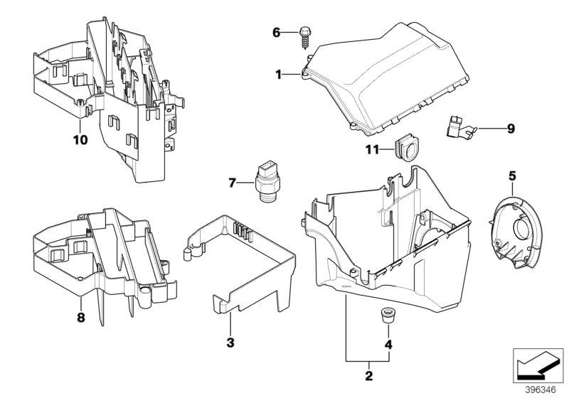 Diagram Control unit box for your BMW