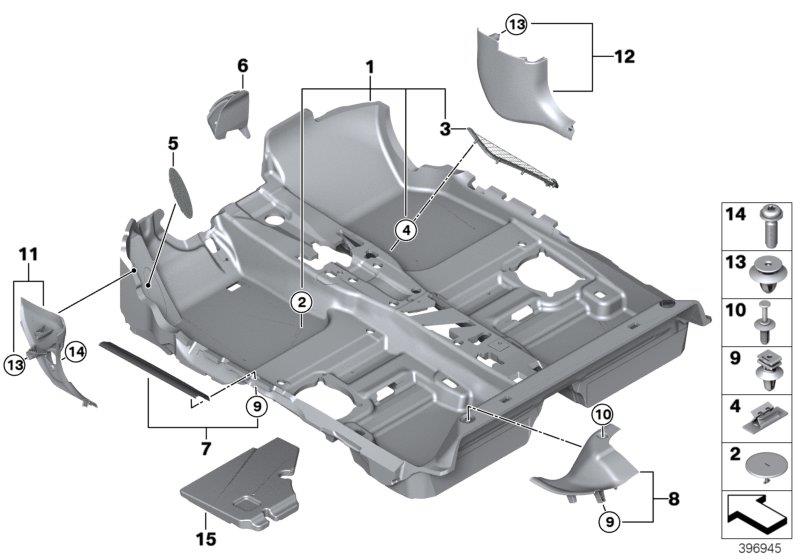 Diagram FLOOR COVERING for your MINI