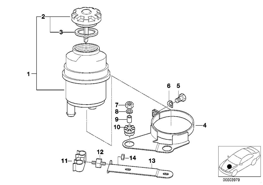 Diagram Oil carrier / Single parts for your BMW M2 CS Racing  