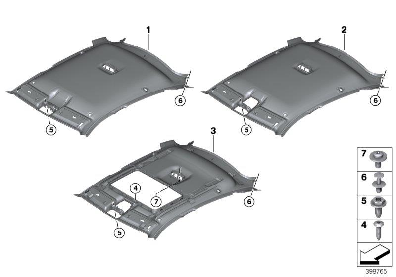 Diagram Headlining for your 1988 BMW M6   