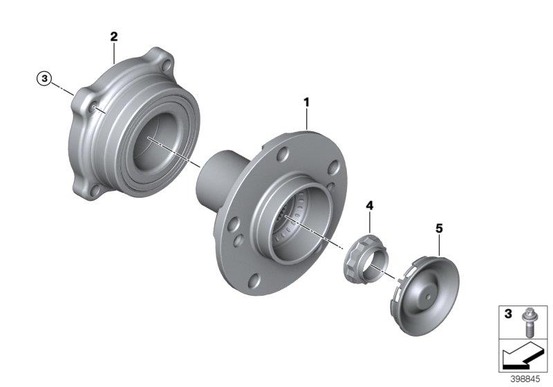 Diagram SIDE SHAFT/WHEEL BEARINGS for your BMW