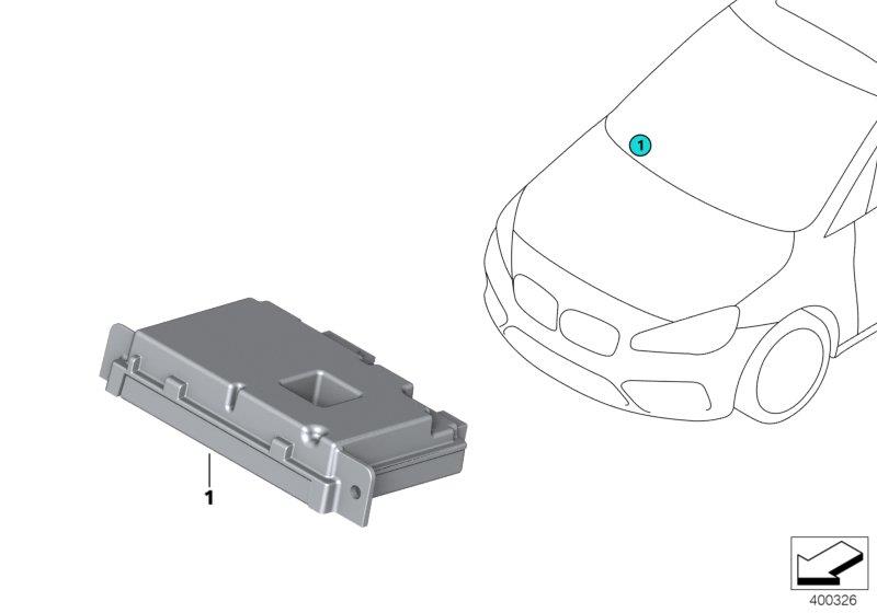 Diagram ECU for camera-based driver support for your 2004 BMW X5   