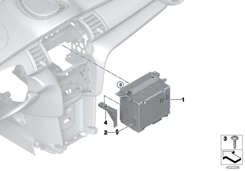 Diagram Head unit, high for your MINI