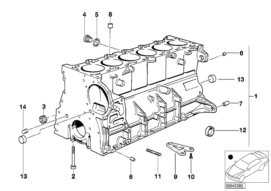 Diagram Engine Block for your 2018 BMW X2 28iX  