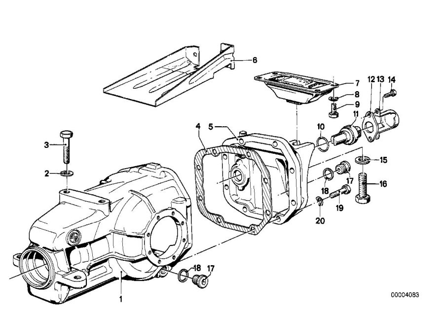 Diagram Final drive housing COVER/TRIGGER cntct for your BMW
