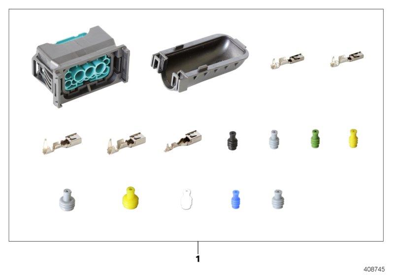 Diagram Rep. kit for socket housing, 12-pin for your 2017 BMW 440iX   