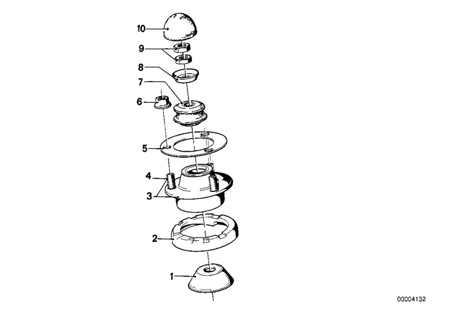 Diagram Guide SUPPORT/SPRING PAD/ATTACHING parts for your 2015 BMW M6   