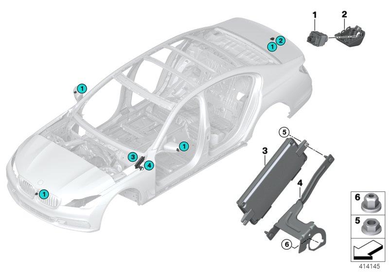 Diagram Surround View for your 2003 BMW 330i   