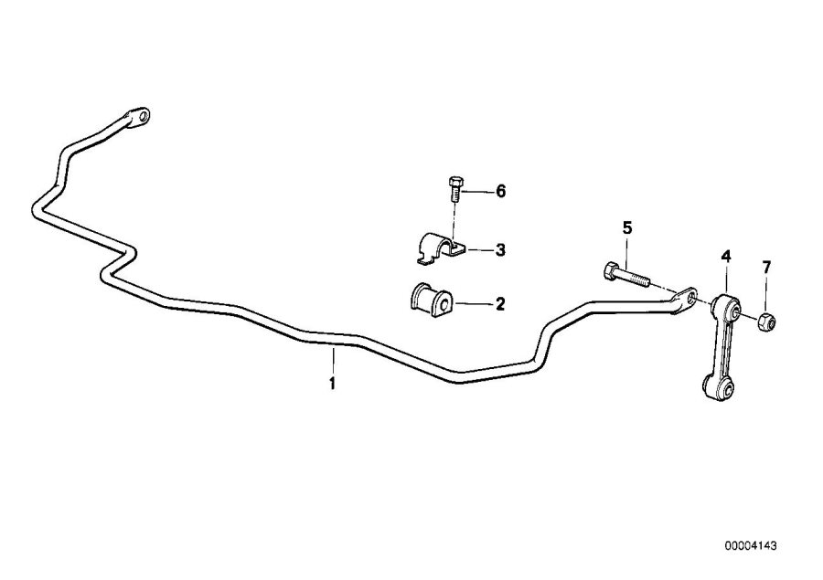 Diagram Stabilizer, rear for your 2014 BMW M6   