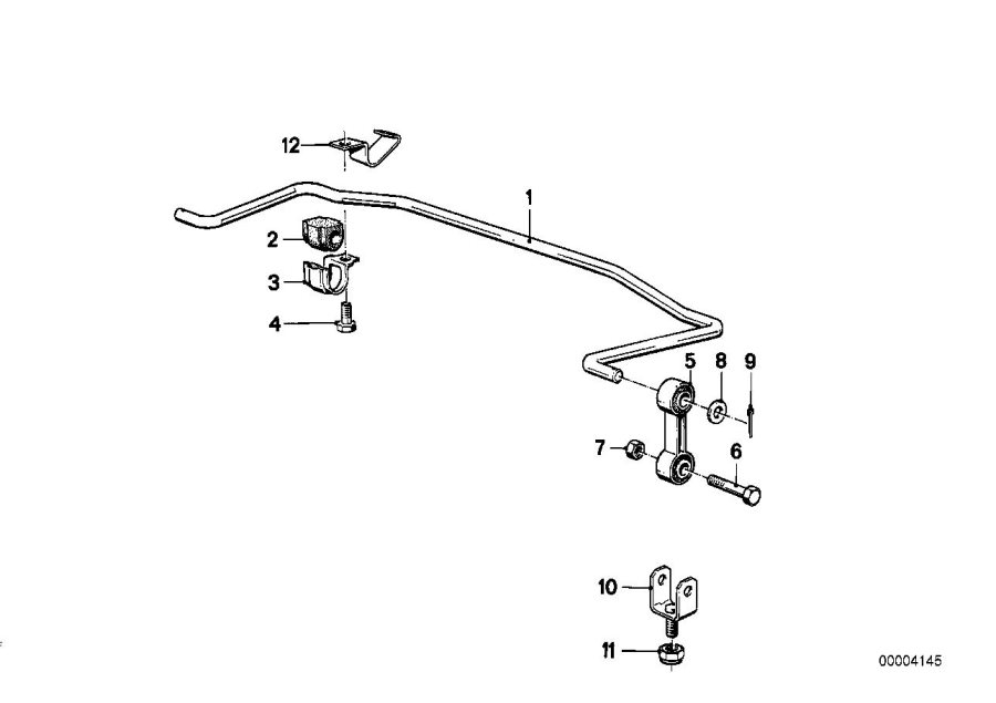 Diagram Stabilizer, rear for your 2009 BMW M6   