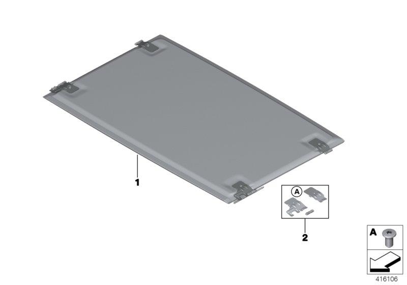 Diagram SHD  - sliding headliner for your 2017 BMW 740i Automatic Sedan 