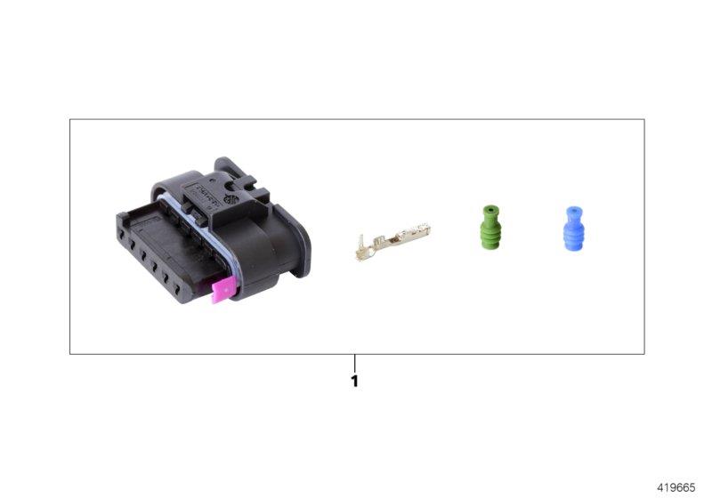 Diagram Rep. kit for socket housing, 6-pin for your BMW