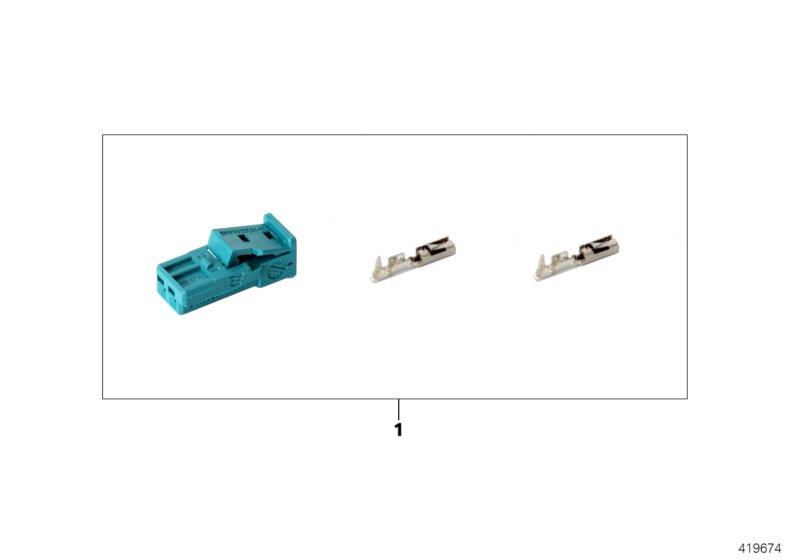 Diagram Repair kit for socket housing, 2-pin for your 2014 BMW 328dX   