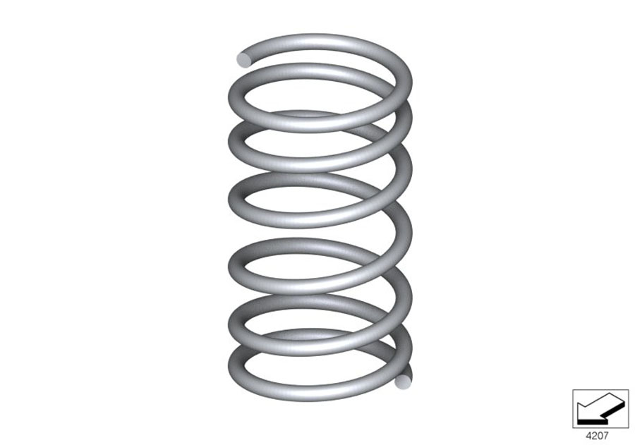 Diagram Rear coil spring for your 2013 BMW M6   