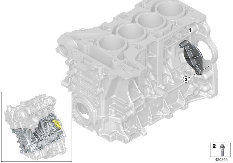 Diagram Engine block/cover for your BMW