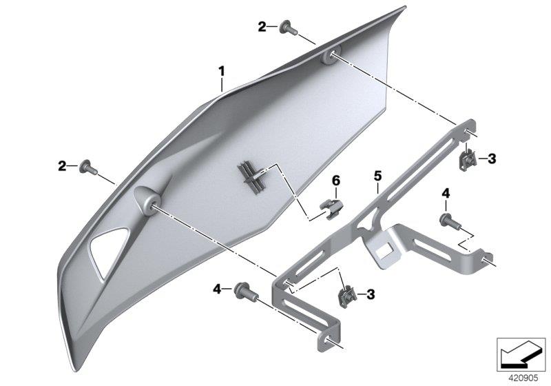 Diagram Engine spoiler for your 2014 BMW F800GT   