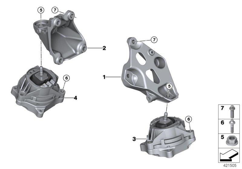 Diagram Engine Suspension for your 2018 BMW M6   