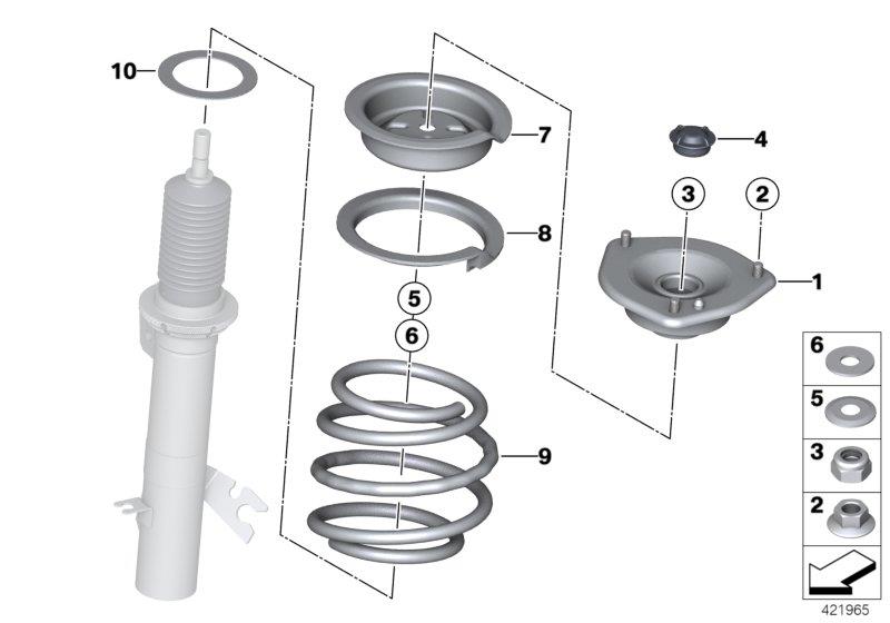 Diagram GUIDE SUPPORT/SPRING PAD/ATTACHING PARTS for your MINI