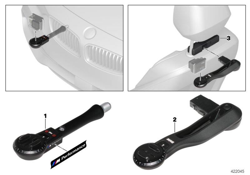 Diagram BMW Action-Cam bracket for your BMW X1  