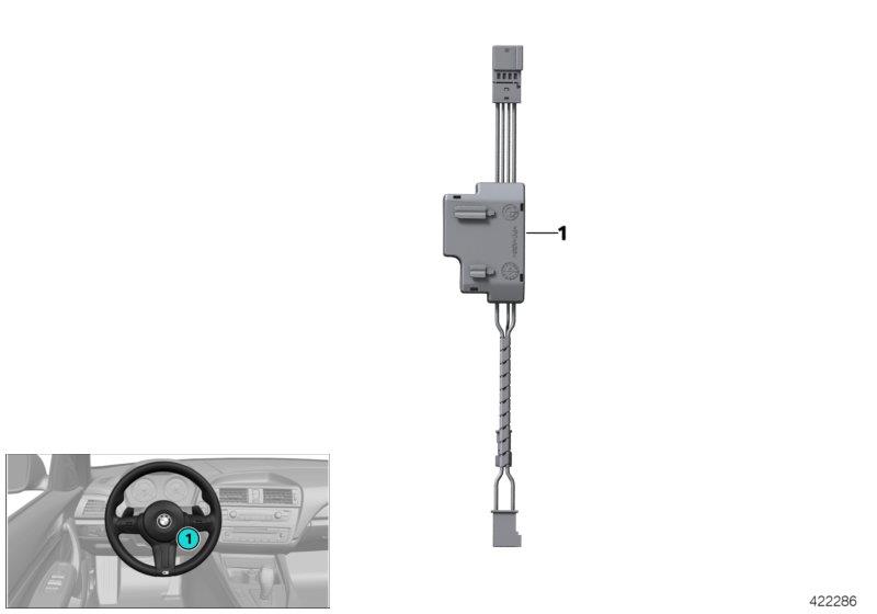 Diagram Control unit,steering wheel mod.,M-Sport for your 2015 BMW M235iX   