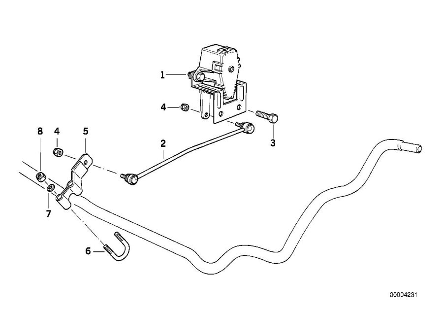 Le diagramme CAPTEUR DE REGLAGE RAYON D"ECLAIRAGE pour votre BMW