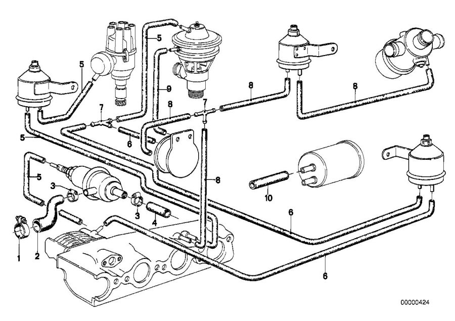 Diagram Emission control for your 2010 BMW 650i   