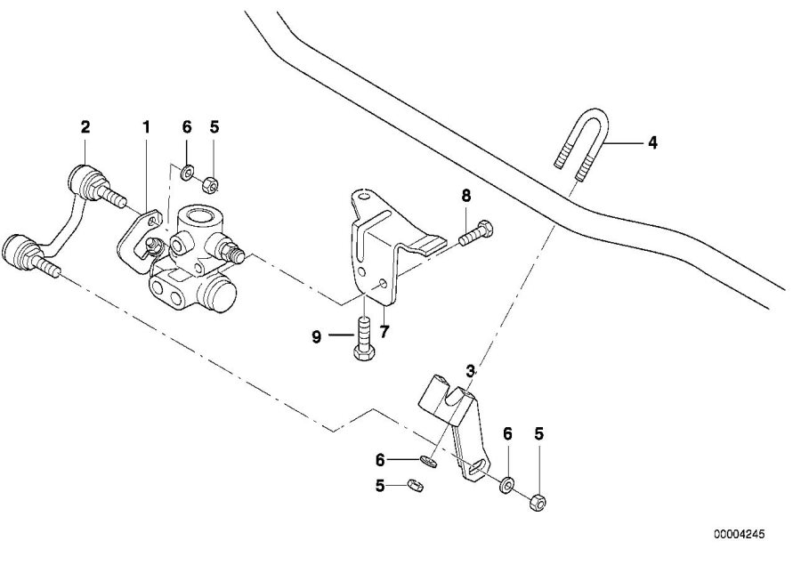 Diagram LEVELL.DEVICE/REGULATING VALVE/ATT.PARTS for your BMW