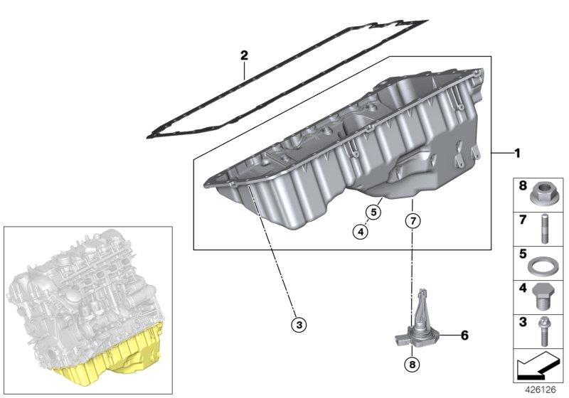 Diagram Oil Pan for your 2018 BMW 540dX   