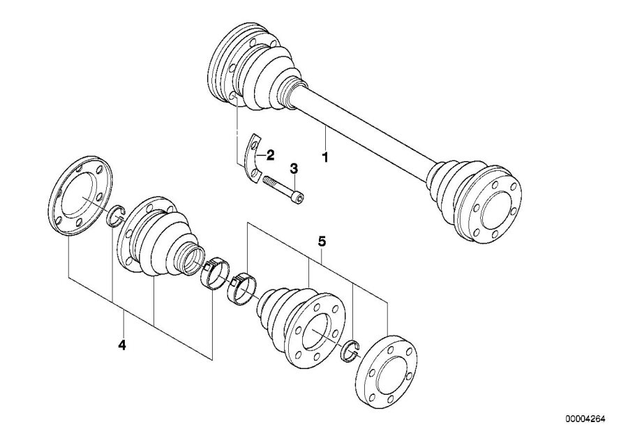 Diagram Output shaft for your 1987 BMW M6   